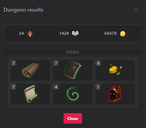 dungeon walk reward