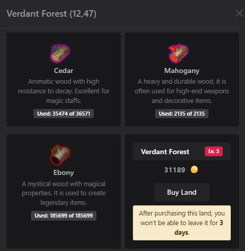 wildland modal